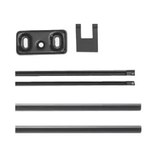 [049414] Iseo 94100305 Idea e Push Aste Coperture per Antipanico per Porta Altezza Massima 3400mm Nero