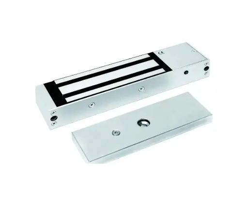 [049717] Opera 13100 Elettromagnete Maxi Forza 600Kg Versione da Applicare con Sensore Stato Finitura Alluminio Anodizzato
