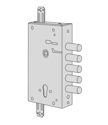 [000429] Cisa 56505480 Serratura Revolution 2 Mandate 5 Catenacci E64 per Porta Blindata