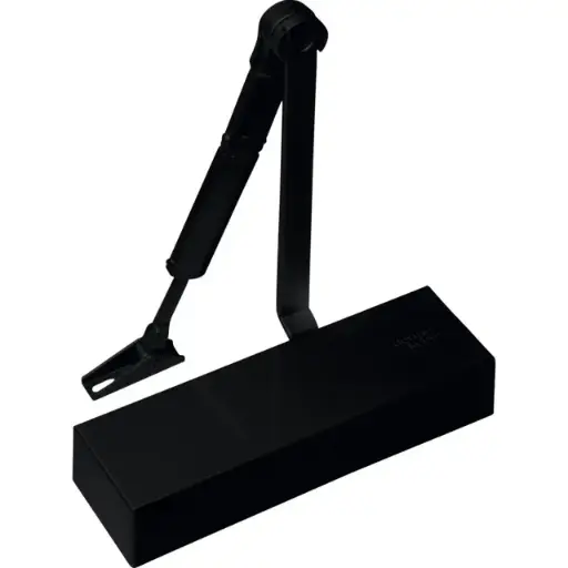 [051762] Dormakaba 66480219 TS 69 EN 2/3/4 con braccio con fermo,  Nero P 190