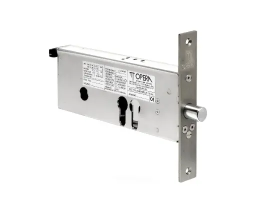 [058099] Opera 27800 Elettropistone Orizzontale Serie Classica per Fasce Entrata 70-90mm Ambidestra Senza Quadro Maniglia Chiuso in Assenza Corrente 12-24V DC