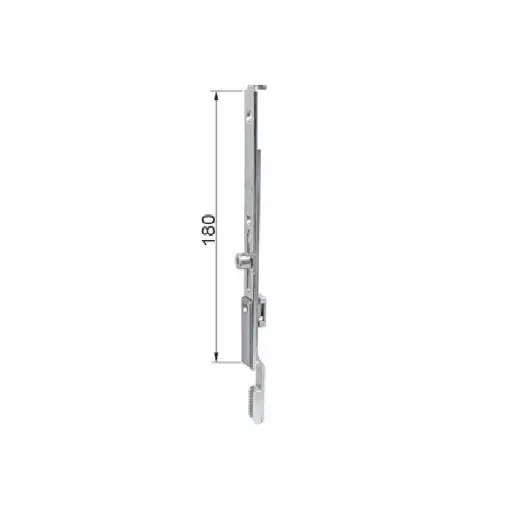 [058384] AGB A404810013 Terminale con Nottolino a Rullo per Serratura Unitop Lunghezza 180mm