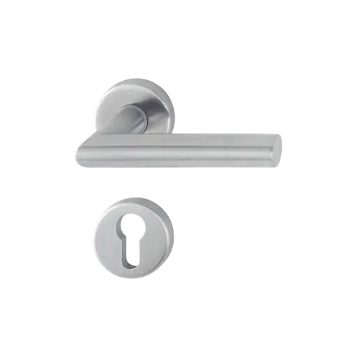 [058848] Hoppe 3278690 Grt. con rosetta Amster E1400Z/42K/42KS F69 acciaio inox satinato 