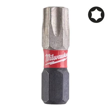 [059442] Milwaukee 4932430871 Bit Shockwave per Avvitatori Torx TX40 x 25mm da 2 Pezzi