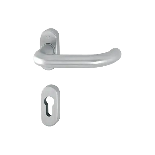 [060191] Hoppe 3253290 Grt. con rosetta Paris E138Z/30P/30PS F69 acciaio inox satinato 