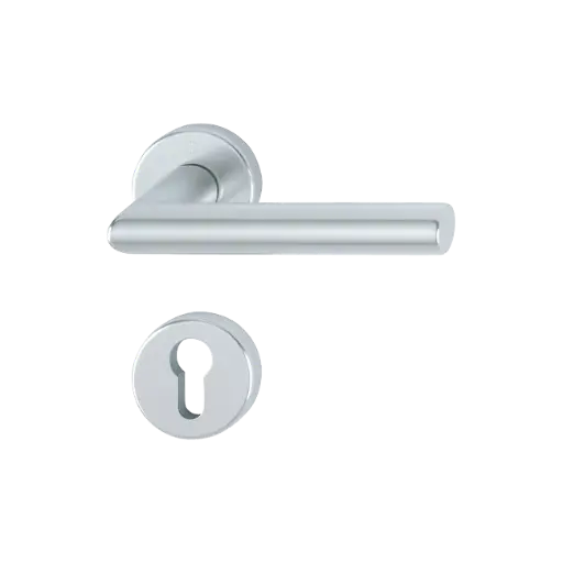 [060426] Hoppe 3277081 Grt. con rosetta Amster 1400/42K/42KS F1 alluminio aspetto argento 
