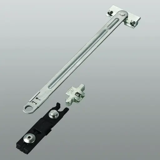 [061197] Savio 1343.8R/20 Braccio Limitatore Destro da 200mm Finitura Inox 304