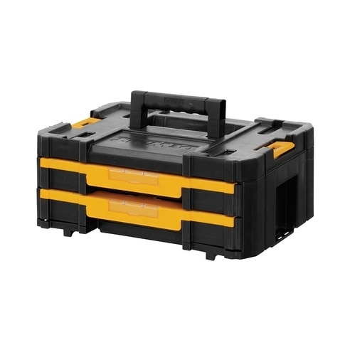 [061246] DeWalt DWST1-70706 Valigia Portautensili Doppio Cassetto con Separatori Regolabili Capacità di Carico 8Kg 440x314x176mm T-Stak IV