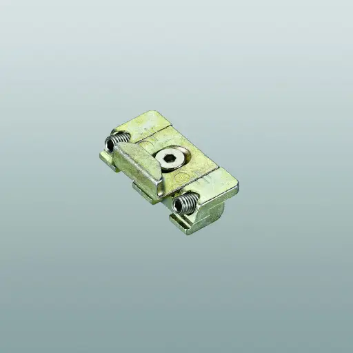 [061867] Savio 1243.721W Incontro Registrabile per Profilo CU Ribalta Dimensioni 36x17,5mm Finitura Zincata Bianca