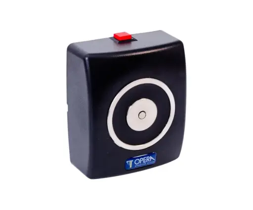 [062955] Opera 19001+01805Z Elettromagnete Di Trattenuta con Piastra e Pulsante di Sblocco Colore Nero