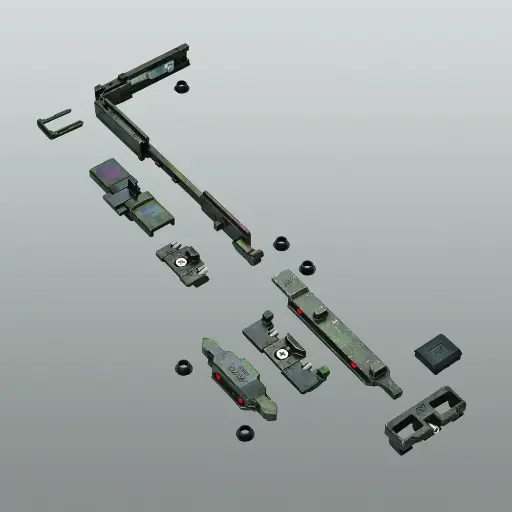 [063334] Savio 3150.2 Gruppo Base con Fulcro Verticale Ribantatre 150 Abbinabile a Profilo CU Finitura Zincata Nera