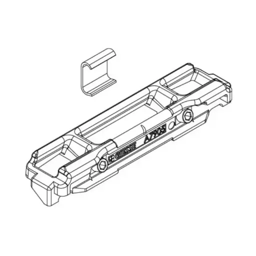 [065115] Giesse 01349000K Incontro Doppio per Terminali e Nottolini Profilo CU Registrabile +0,8mm Zama Finitura Silver