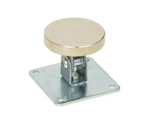 [065248] Opera 01805Z Contropiastra Snodata per Elettromagnete a Parete Versione da Applicare, Finitura Acciaio Zincato