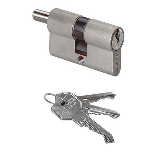[065602] Cisa 0G30218012 Cilindro C2000 Sagomato 40/40 Predisposizione Pomolo Nichelato
