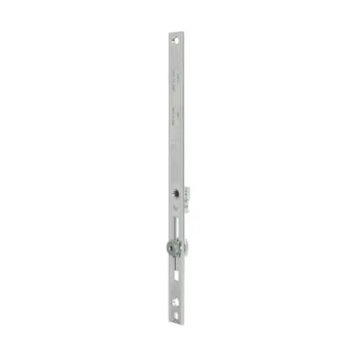 [066189] AGB A504010002 Terminale Superiore Artech per Serramento Lunghezza 400mm 1 Nottolino a Fungo non Rasabile Acciaio Finitura Silver