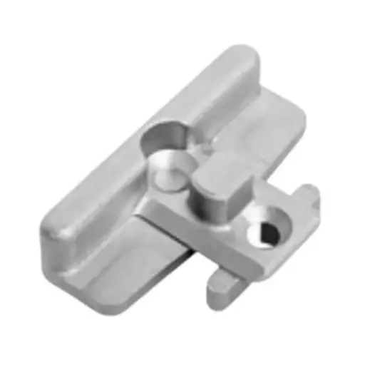 [066204] AGB A52300BB03 Incontro DSS Artech per Serramento in Pvc Profilo Aluplast Ideal 4000/8000 Dimensione 46x15x8mm Zama Finitura Argento