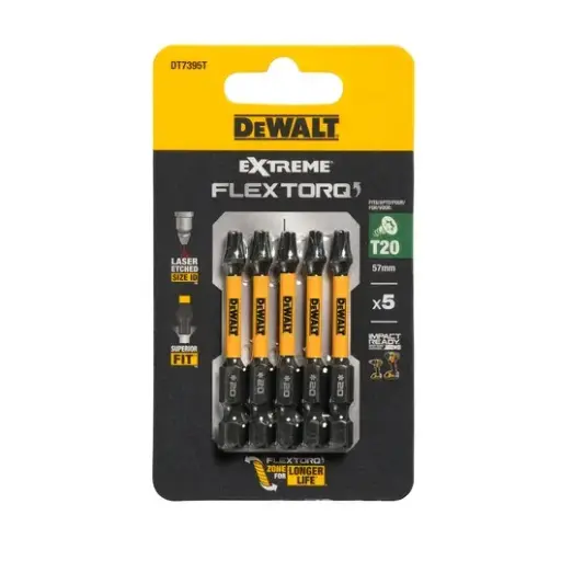 [069667] DeWalt DT7395T-QZ Set 5 Inserti Pozidriv 50mm Impact Torsion T20