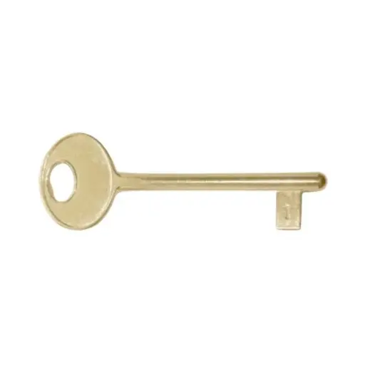 [069827] AGB B005020703 Chiave Patent per Serratura da Interni Cifratura 7 Zama Finitura Ottonato