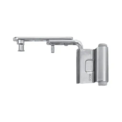 [069999] AGB A510023401 Articolazione Superiore Artech per Serramento in Legno Destro Canalino 16/12 Interasse 13mm Battuta 18mm Acciaio Finitura Argento