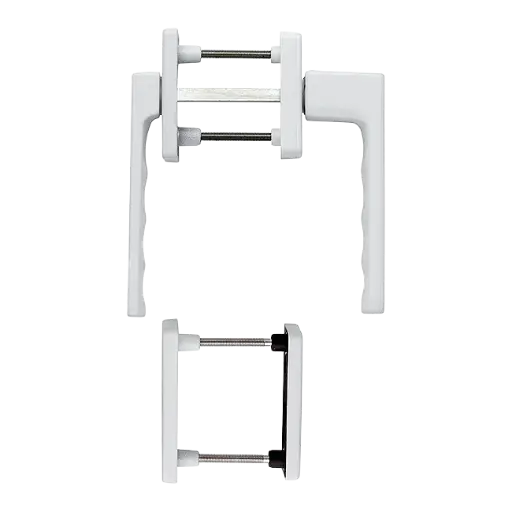 [070469] Hoppe 3938117 Set per porta balcone Toulon 0737KH/51N/U34/0737/51NS/51PNS F9016 bianco traffico 