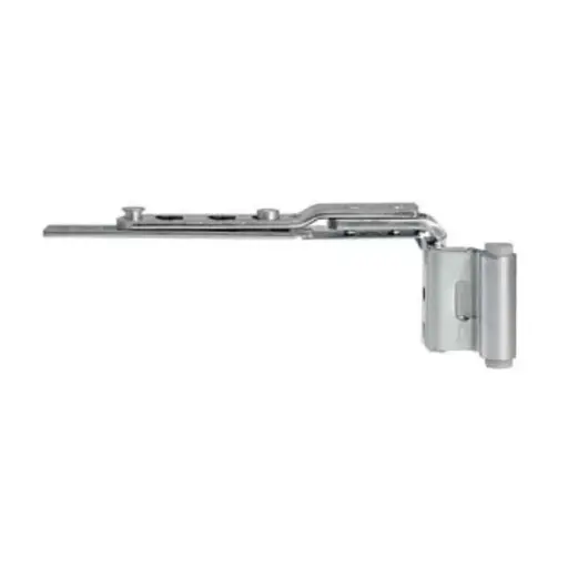 [070680] AGB A510012401 Articolazione Superiore Artech per Serramento in Legno Destro Interasse 9mm Battuta 18mm Acciaio Finitura Argento