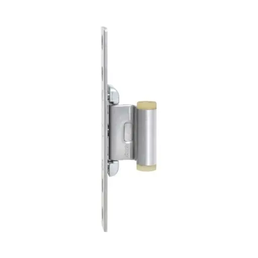 [070682] AGB A511012401 Cerniera Centrale Registrabile Artech Serramento in Legno Interasse 9mm Battuta 18mm Zama Finitura Argento
