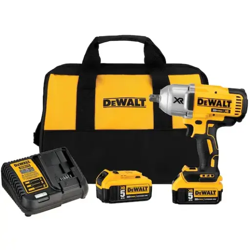 [070869] DeWalt DCF899P2-QW Avvitatore Impulsi Alta Potenza 1/2" XR 18V Con 2 Batterie 4Ah + Caricabatterie + Borsa
