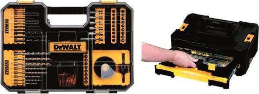 [071688] DeWalt DT71569-QZ Set 100 Pezzi per Forare e Avvitare - Compatibile con il Sistema TStak IV