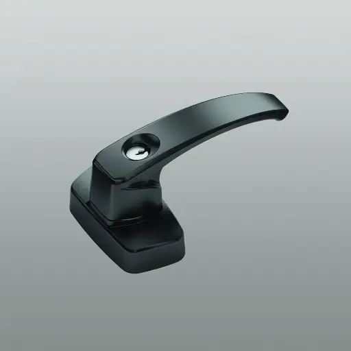 [071712] Savio 6010.873 Comando Esterno Maniglia in Folle per Antipanico Brunelleschi e Juvarra con Cilindro Europeo di Sicurezza su Maniglia Finitura Nero Antibatterico