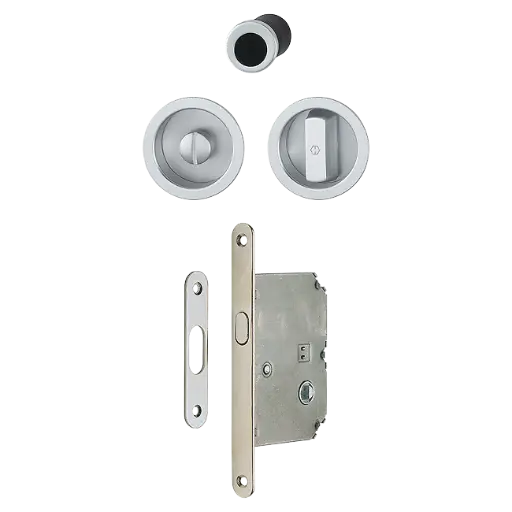 [073176] Hoppe 3948032 Spazio Kit/Accessori Beta 4920 F94-1 alluminio aspetto cromo satinato 
