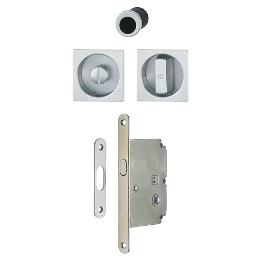 [073179] Hoppe 3948251 Spazio Kit/Accessori Beta 4921 F94-1 alluminio aspetto cromo satinato 