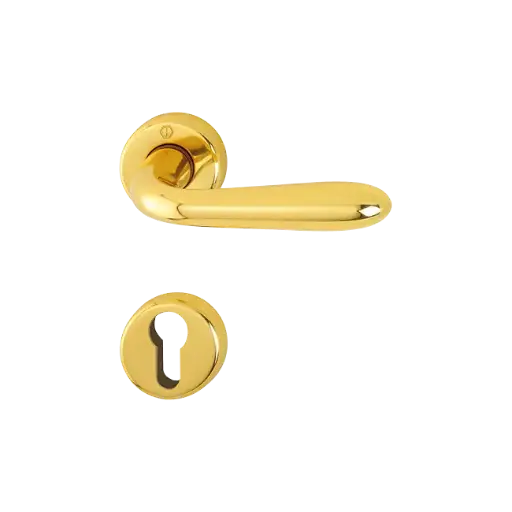 [073197] Hoppe 1751210 Grt. con rosetta Santia M1740/88K/88KS F71 ottone lucido 