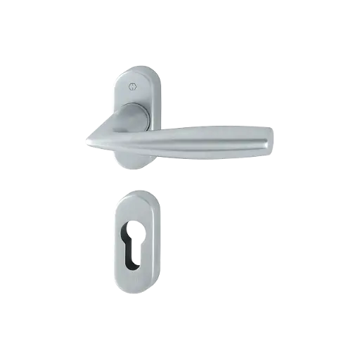 [073219] Hoppe 3244001 Grt. con rosetta Vitóri M1515/30P/30PS F41-R cromo satinato - Resista® 