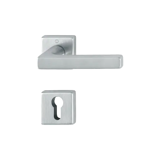 [073227] Hoppe 3392610 Grt. con rosetta Dallas M1643/843K/843KS F41-R cromo satinato - Resista® 