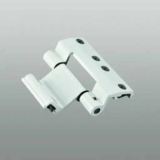 [073444] Savio 1122.281 Morsa+ Cerniera a Pettine Premontata per Profilo R40 Portata 90-100Kg Finitura Verniciato Bianco