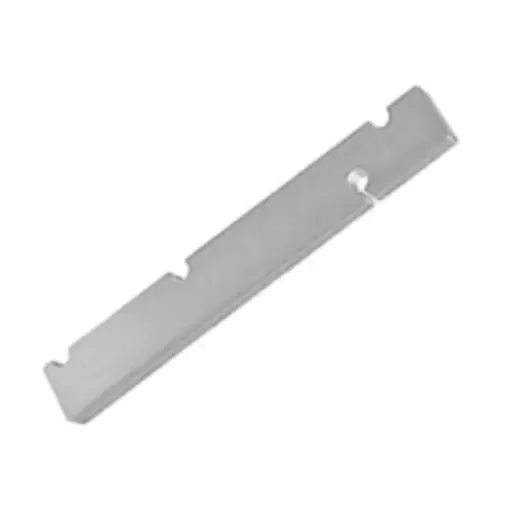 [073960] AGB A52901DT00 Adattatore Artech per Serramento in Alluminio Profilo Camera Europea Interasse 9mm Acciaio Finitura Argento