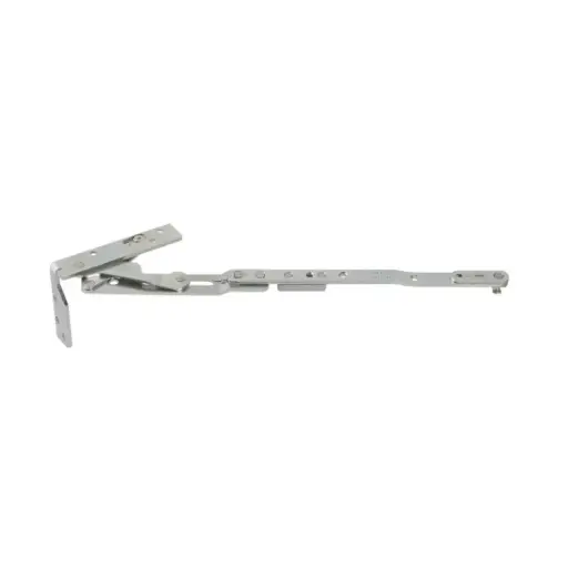 [073967] AGB A529110112 Forbice Artech Plana per Serramento in Alluminio o Legno Sinistra Larghezza 794-1204mm Aria 12mm Interasse 9mm Sede 24mm Acciaio Finitura Argento