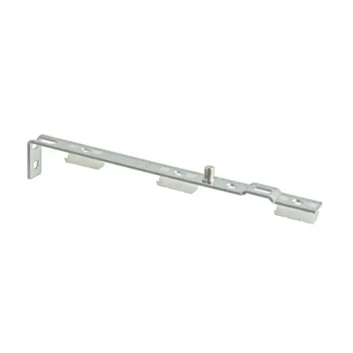 [073968] AGB A529200200 Articolazione Superiore Artech Plana per Serramento Alluminio e Legno Parte Anta Aria 12mm Interasse 9 e 13mm Acciaio Finitura Argento