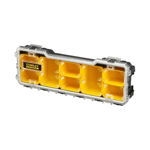 [075770] Stanley FMST1-75779 Organizzatore 1/3 Poco Profondo con 2 Vaschette Medie e 6 Piccole FatMax