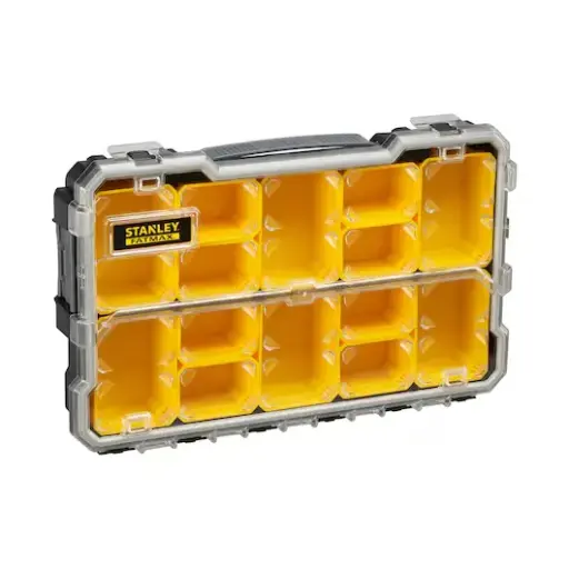 [075771] Stanley FMST1-75779 Organizzatore 2/3 Poco Profondo con 6 Vaschette Medie e 8 Piccole FatMax