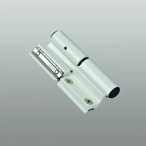 [077227] Savio 1124.51 Summa Cerniera Registrabile 2 Ali per Profilo R40 Terza Anta Centro di Rotazione 15mm Portata 100-120Kg Finitura Argento Anodizzato