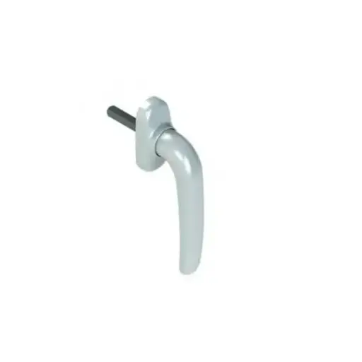 [078107] Giesse 02762410 Martellina Prima Plus per Anta Ribalta Movimento M180 Lunghezza Quadro 7x45mm Alluminio e Zama Finitura Bianco