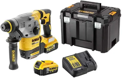 [078441] DeWalt DCH283P2-QW Trapano Percussione Tassellatore SDS Plus XR 18V Con 2 Batterie 5Ah + Caricabatterie + Valigia