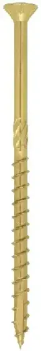 [079714] Friulsider 07310D08240N7 FM-WOOD Pro Vite Portante Legno Testa Svasata Piana Torx T40 Confezione 50pz 8x240 Zincata Gialla
