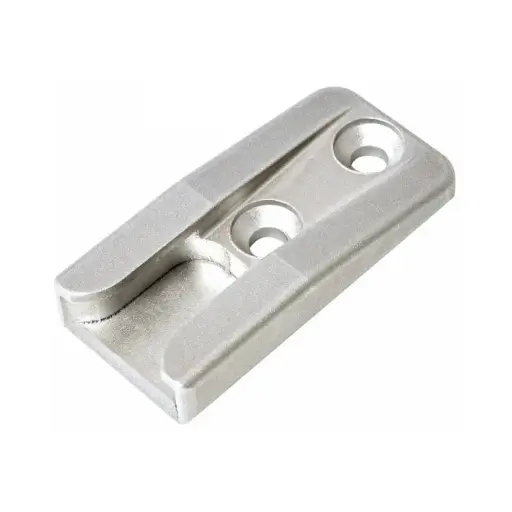 [079838] AGB A51400CR13 Incontro Nottolino Artech per Serramento in Legno Aria 12mm Interasse 13mm Battuta 24mm Dimensione 46x22x8,5mm Zama Finitura Argento