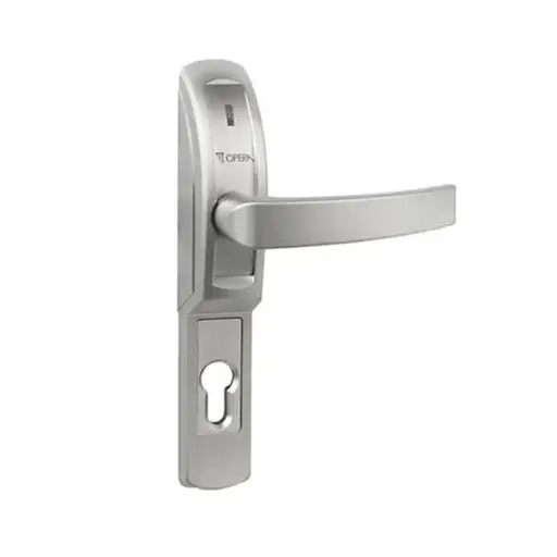 [081214] Opera 40811 Smart Trim Elettromaniglia Temporizzata Esterna Tagliafuoco Finitura Argento