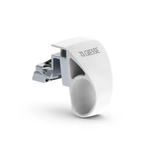 [084190] Giesse 01704410 Cricchetto Twin per Finestra a Vasistas Profilo CU Gradino da 7-10mm ABS e Zama Finitura Bianco