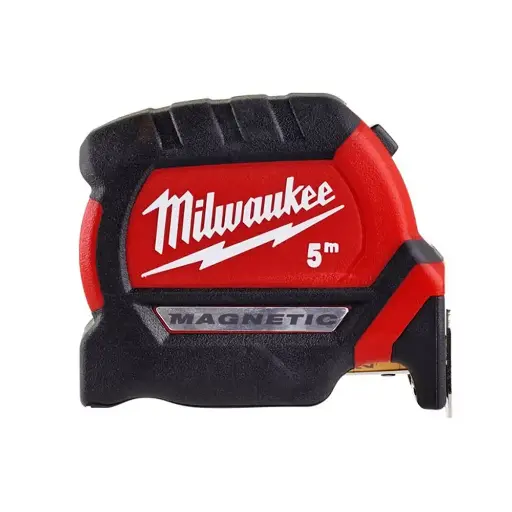 [084248] Milwaukee 4932464599 Flessometro Metro Magnetico Serie Premium 5 Metri Larghezza 27mm
