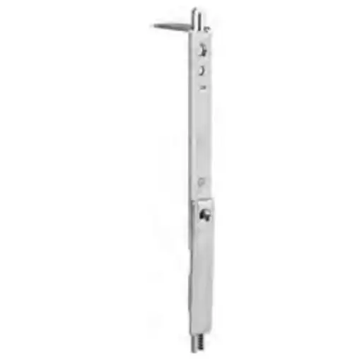 [084559] AGB A515781101 Terminale Superiore Artech per Catenaccio Passante Euronut con Puntale Superiore Dimensione 126x16mm Finitura Argento