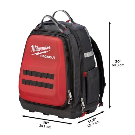 [086358] Milwaukee 4932471131 Zaino Portautensili PackOut con Guscio Rigido